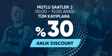 Dengebet Tüm Kayıplara 30% Anlık Discount dengebet-anlik-casino-discount-bonusu