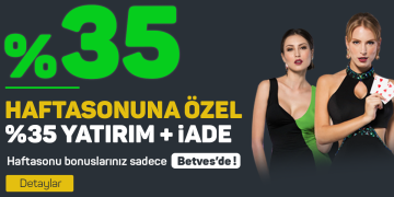 Betves Haftasonları %35 Canlı Casino Bonusu betves-canli-casino